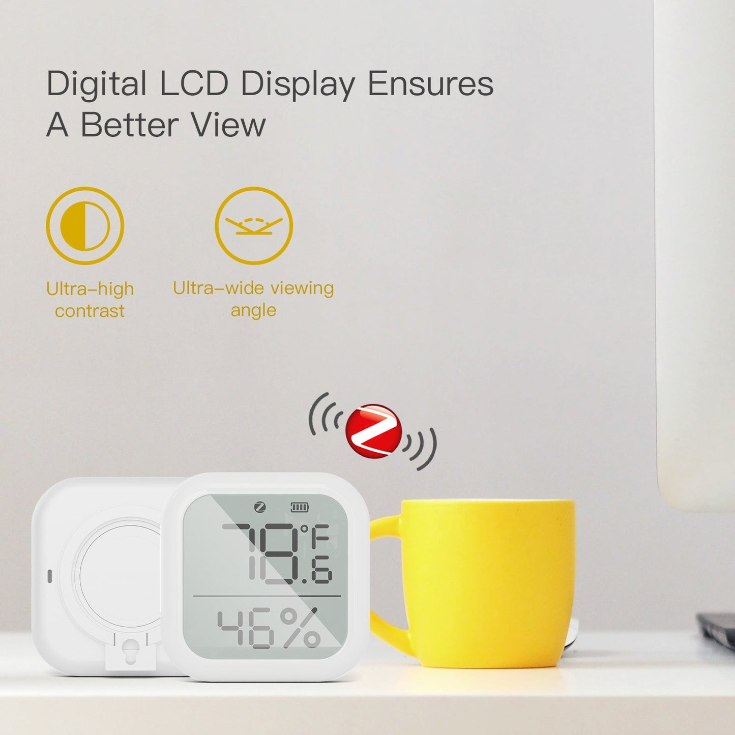 حساس الحرارة والرطوبة الذكي نظام zigbee- tuya