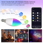 E14 Smart Bulb - WIFI (Music Sync) - Multicolor 6W - Tuya App