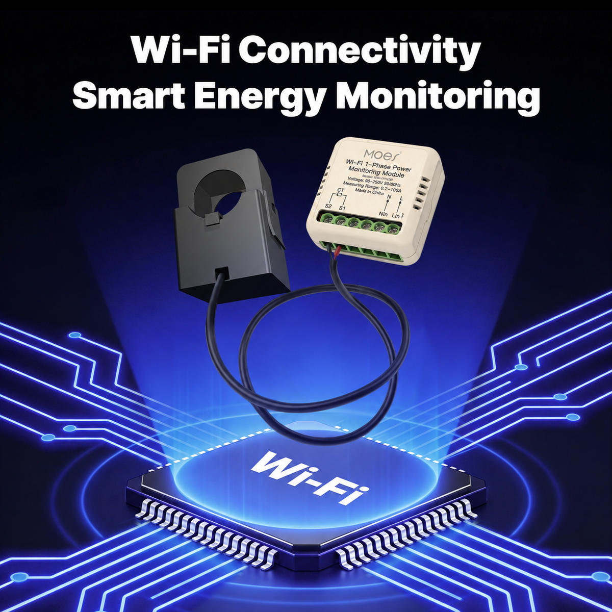 MOES WM-1P100M Wi-Fi — صورة معدلة لنسخة واي فاي