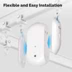 روبوت الستائر MOES ZC-RB01-A-MS Zigbee يعمل بثلاث بطاريات AA