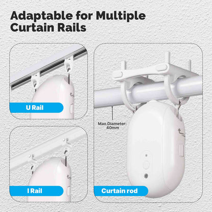 روبوت الستائر MOES ZC-RB01-A-MS Zigbee يعمل بثلاث بطاريات AA