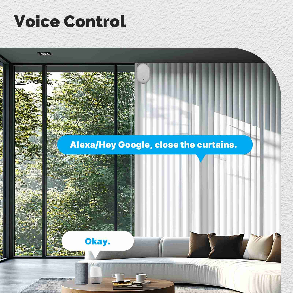 روبوت الستائر MOES ZC-RB01-A-MS Zigbee يعمل بثلاث بطاريات AA