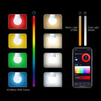 Zigbee E27 9W Smart Bulb (RGB+CCT) — Full control of color and brightness 