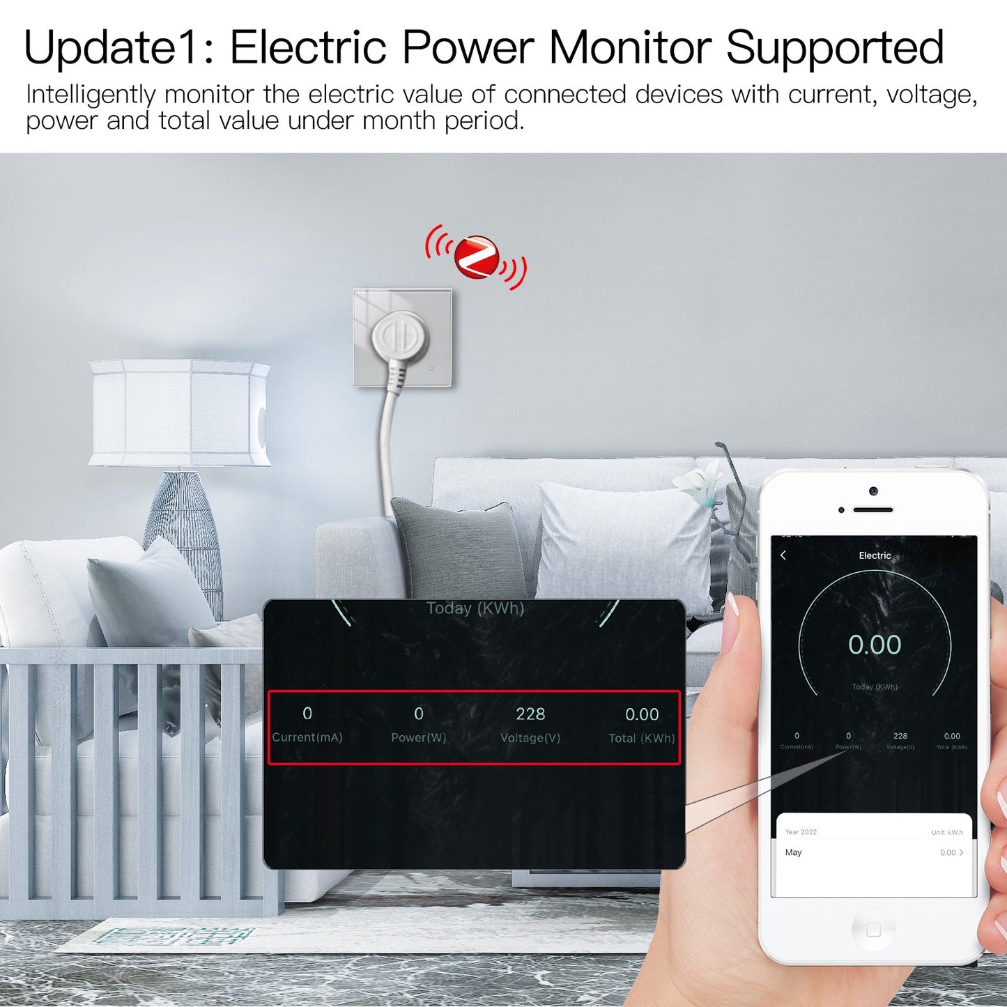 مقبس ذكي 16A  مراقبة طاقة نظام ZIGBEE- متوافق مع Tuya و Smart Life