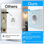 16A Smart Plug, Energy Monitoring, ZIGBEE System - European Design, Compatible with Tuya and Smart Life