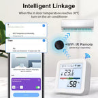 مستشعر درجة الحرارة والرطوبة الذكي WiFi من Tuya - يدعم Alexa وGoogle Home - SMARTIFY