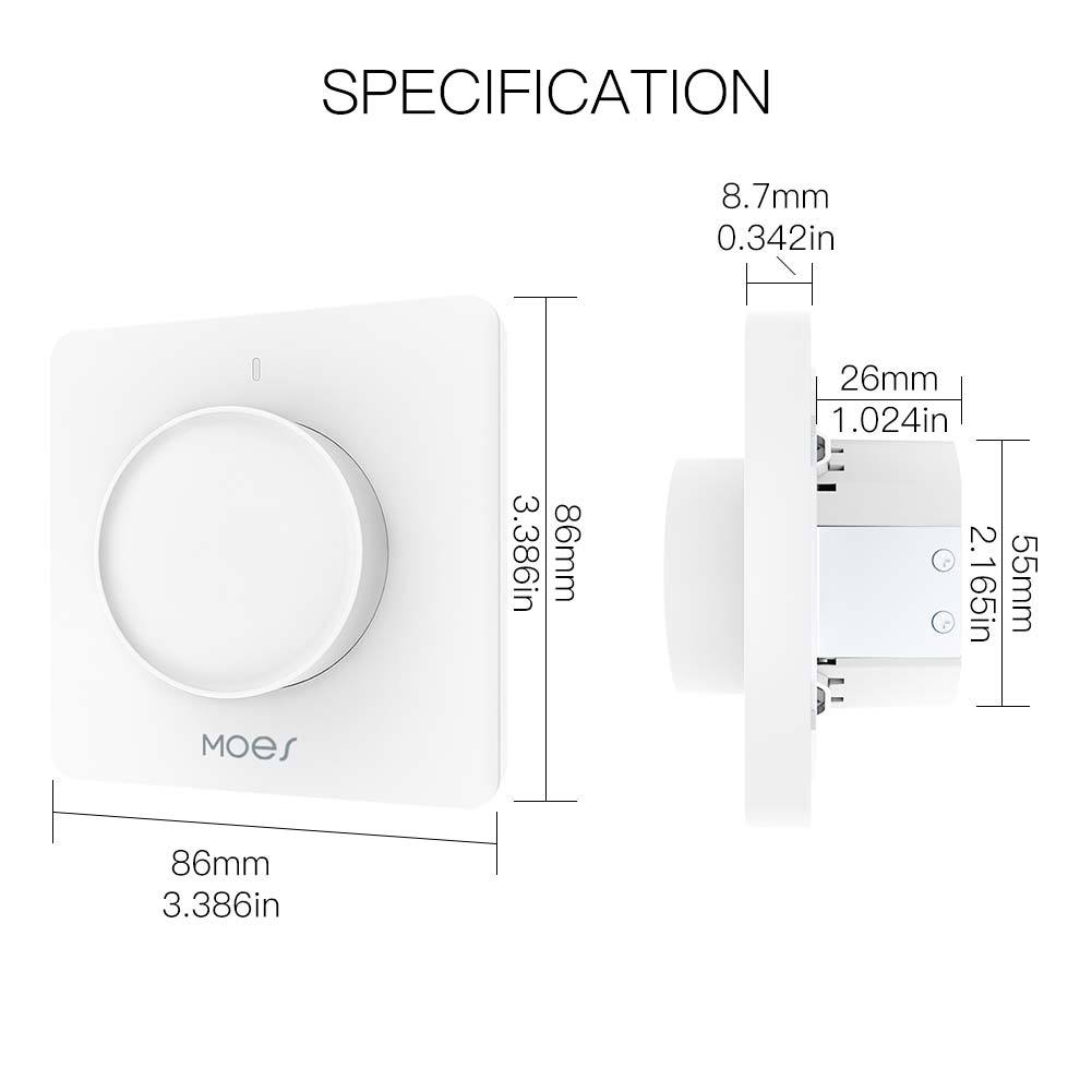 مفتاح ذكي للتعتيم دوار نظام zigbee تطبيق tuya-smart life