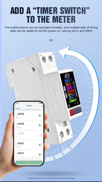 Tuya Wi-Fi smart single relay switch with temperature sensor, day and night.
