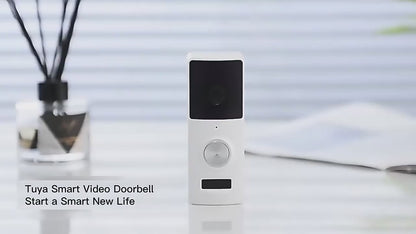 جرس باب ذكي واي فاي – كاميرا 1080P نظام  (Tuya)
