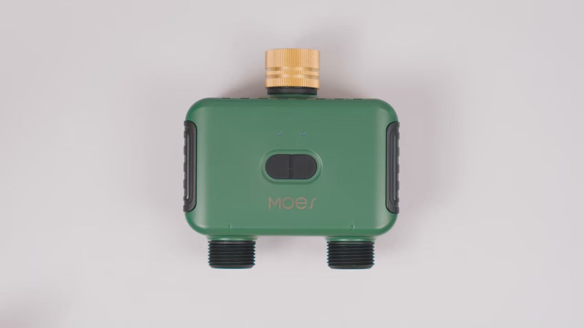 تایمەری ئاودانی زیرەکی MOES بە دوو دەرچە و Bluetooth – کۆنترۆڵ بە Smart Life