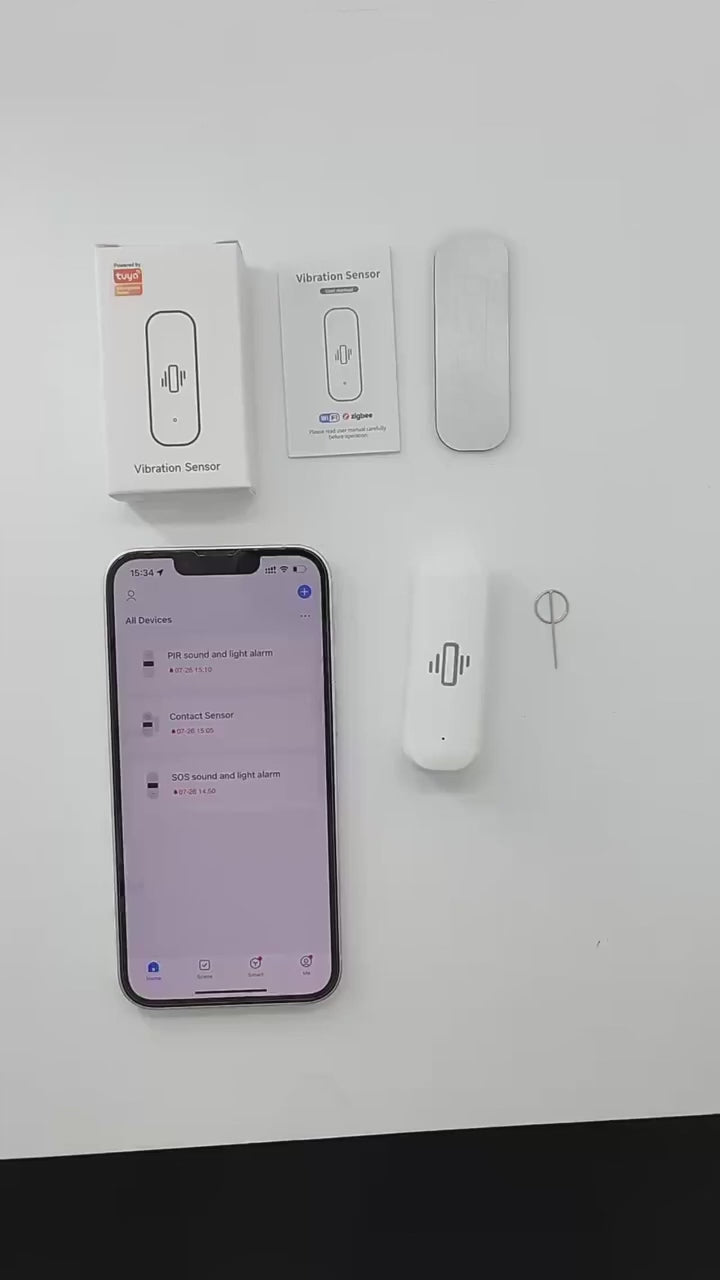 Tuya WiFi Smart Vibration Sensor – Complete security protection for your home 