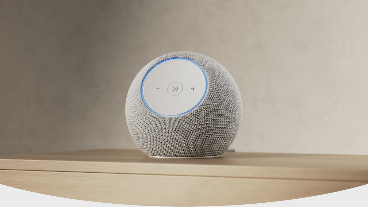 Echo Dot Max (2025) – سپیکەری ماڵی زیرەکی Wi-Fi 6E + بلوتوث لەگەڵ هابێکی ناوەکی