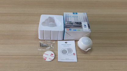 مستشعر حركة ذكي WiFi يعمل بالبطارية (CR123A) – تصميم مدمج، كشف PIR دقيق بدون الحاجة إلى بوابة مركزية
