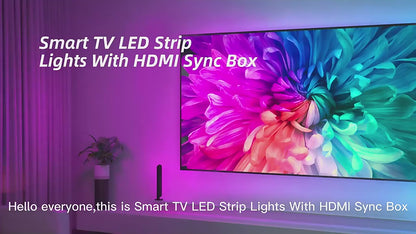 نظام الإضاءة الخلفية المتزامن الذكي  للشاشات 55-65 بوصة تطبيق TUYA  -سمارت لايف