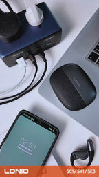 Electric desktop car with a universal plug, 45W fast charging 