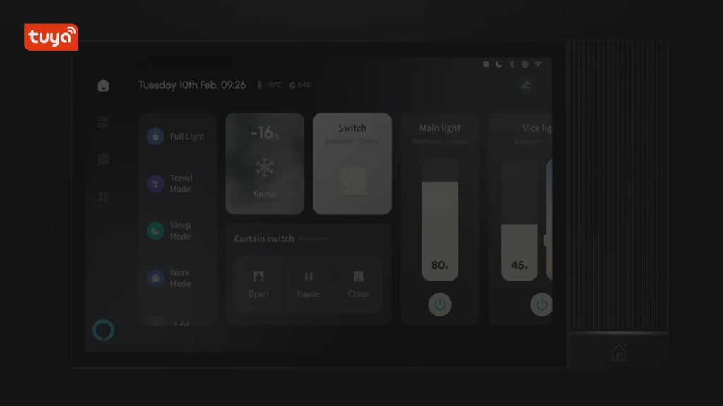 لوحة تحكم منزل ذكي 8 بوصة مع بوابة Zigbee/BLE وصوت أليكسا