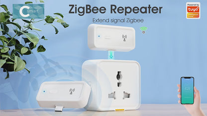 مقوي إشارة  Zigbee ذكي بمنفذ Type-C  يعمل عن طريق الواي فاي  ونظام تويا وسمارت لايف