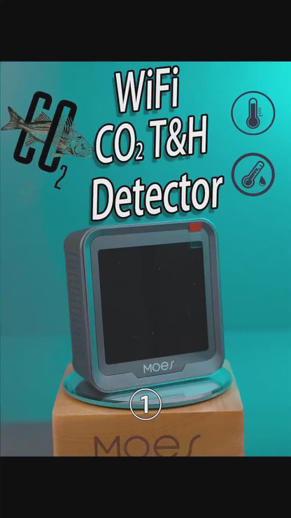 جهاز مراقبة جودة الهواء الذكي  3 في 1 من MOES CO2