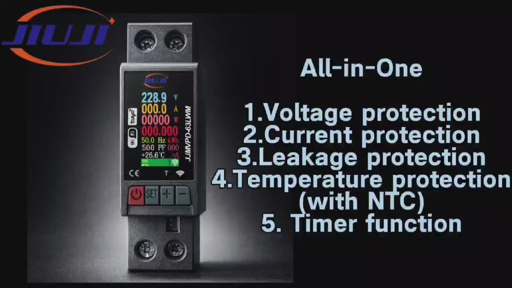 Tuya Wi-Fi smart single relay switch with temperature sensor, day and night.
