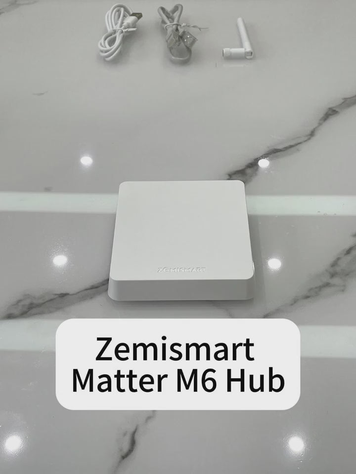هاب (M6) زیرەکی تویا بە سیستەمی (ZIGBEE, MATTER)، ئاماژەیەکی بەهێز و داپۆشینی گشتگیر.
