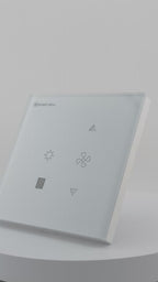 Wi-Fi Smart Touch Fan and Light Switch (Tuya) with 5 Speeds - Compatible with Alexa and Google
