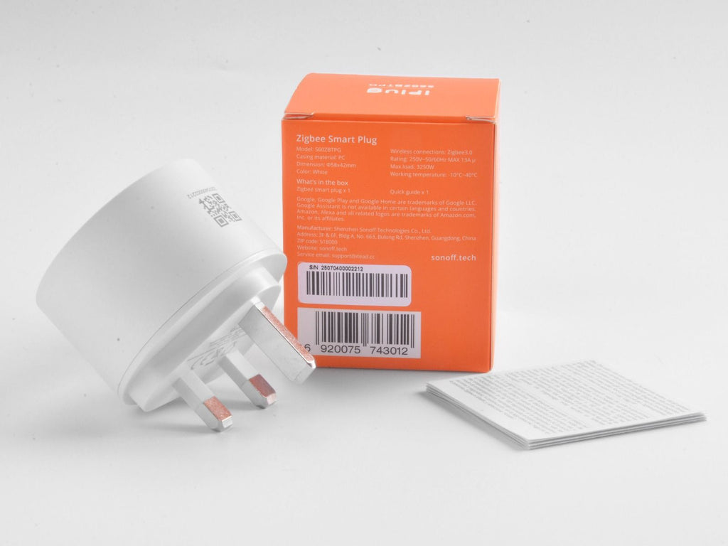 SONOFF iPlug Zigbee Smart Plug | S60 Series (UK Type G)