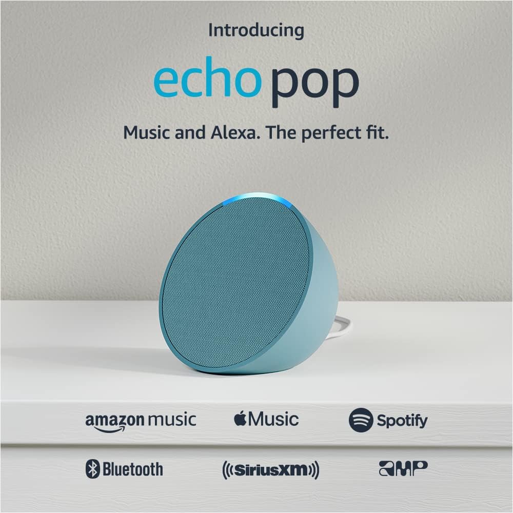 سماعة ذكية Echo Pop مع أليكسا - تصميم مدمج وصوت عالي الجودة - SMARTIFY