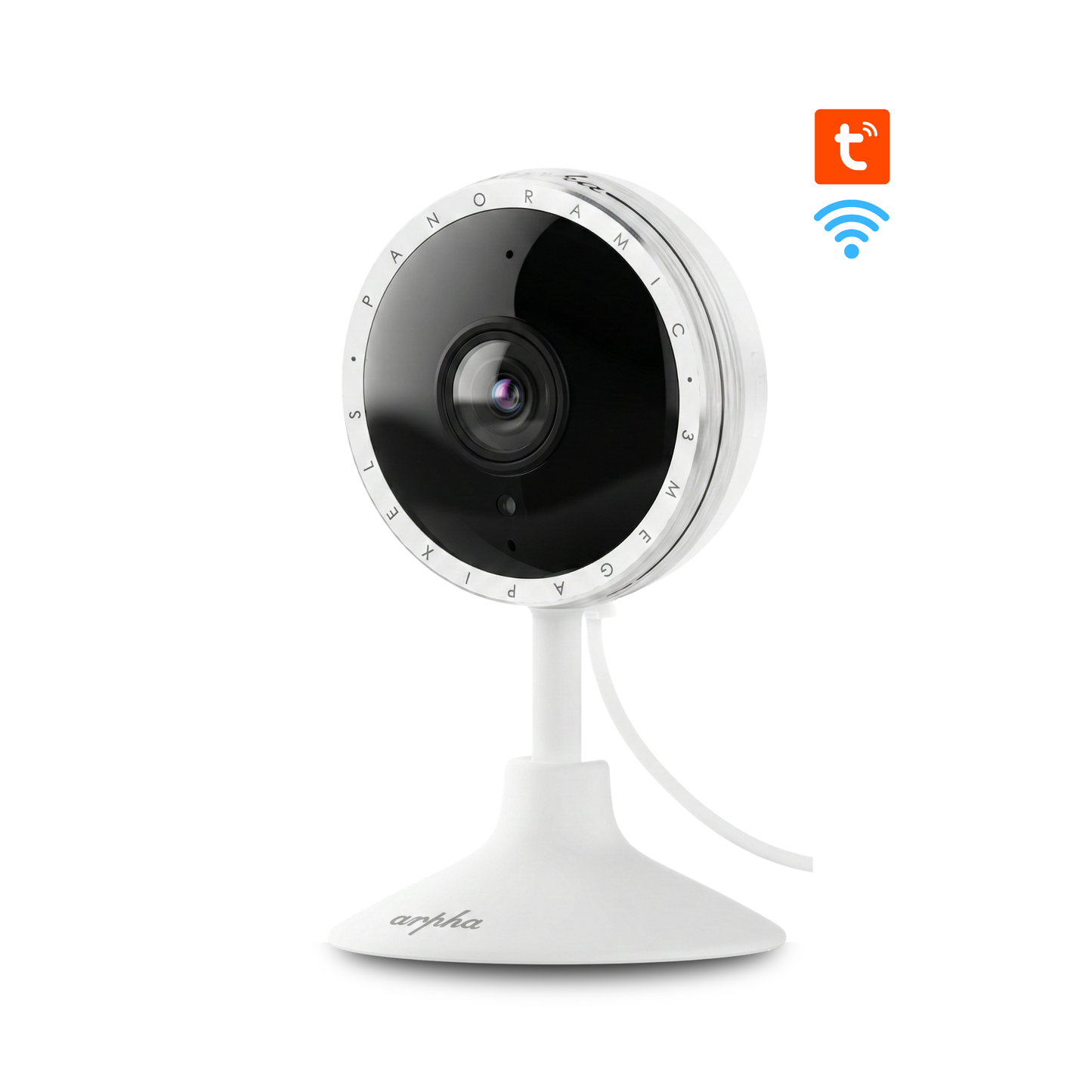 كاميرا مراقبة Arpha P160M داخلية: 8 ميجابكسل، تتبع ذكي للحركة، وصوت ثنائي الاتجاه تطبيق  tuya-smart life