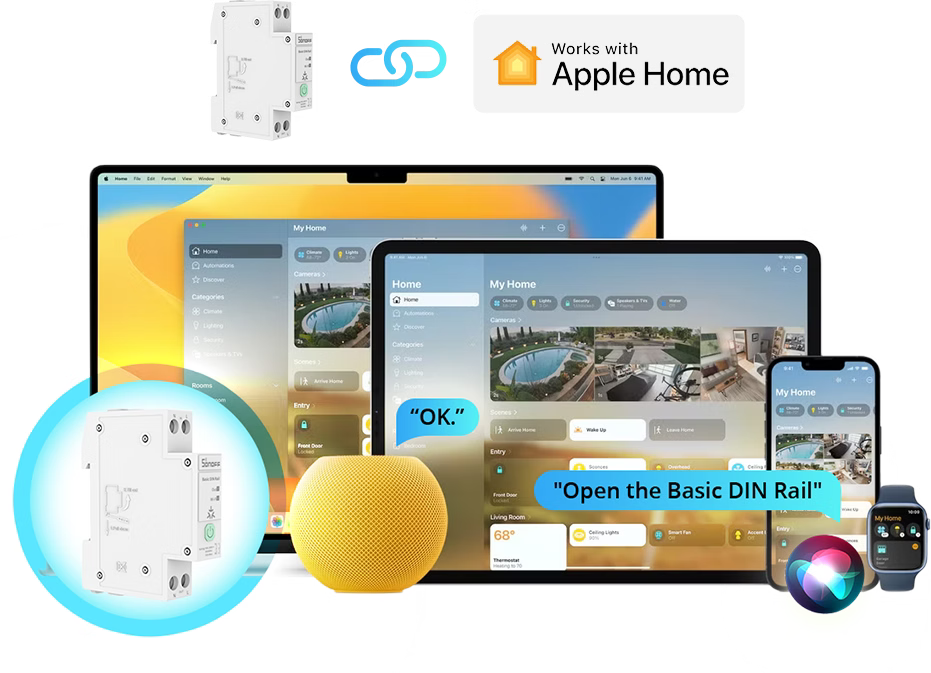 ربط BASIC-1GSP بمنظومة Apple Home عبر Matter