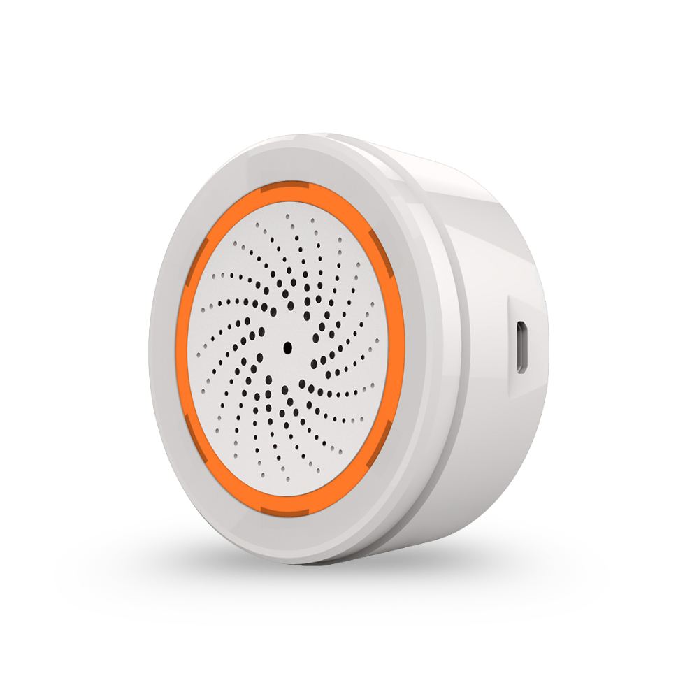 صفارة إنذار ذكية Zigbee ضوئية وصوتية نظام tuya -smart life