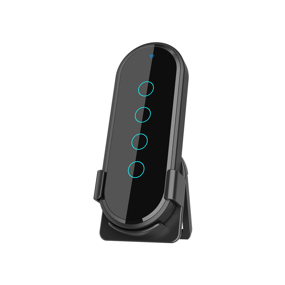 وحدة تحكم لاسلكية 433MHz – 4 أزرار (لوحة زجاج 2.5D + إضاءة خلفية)