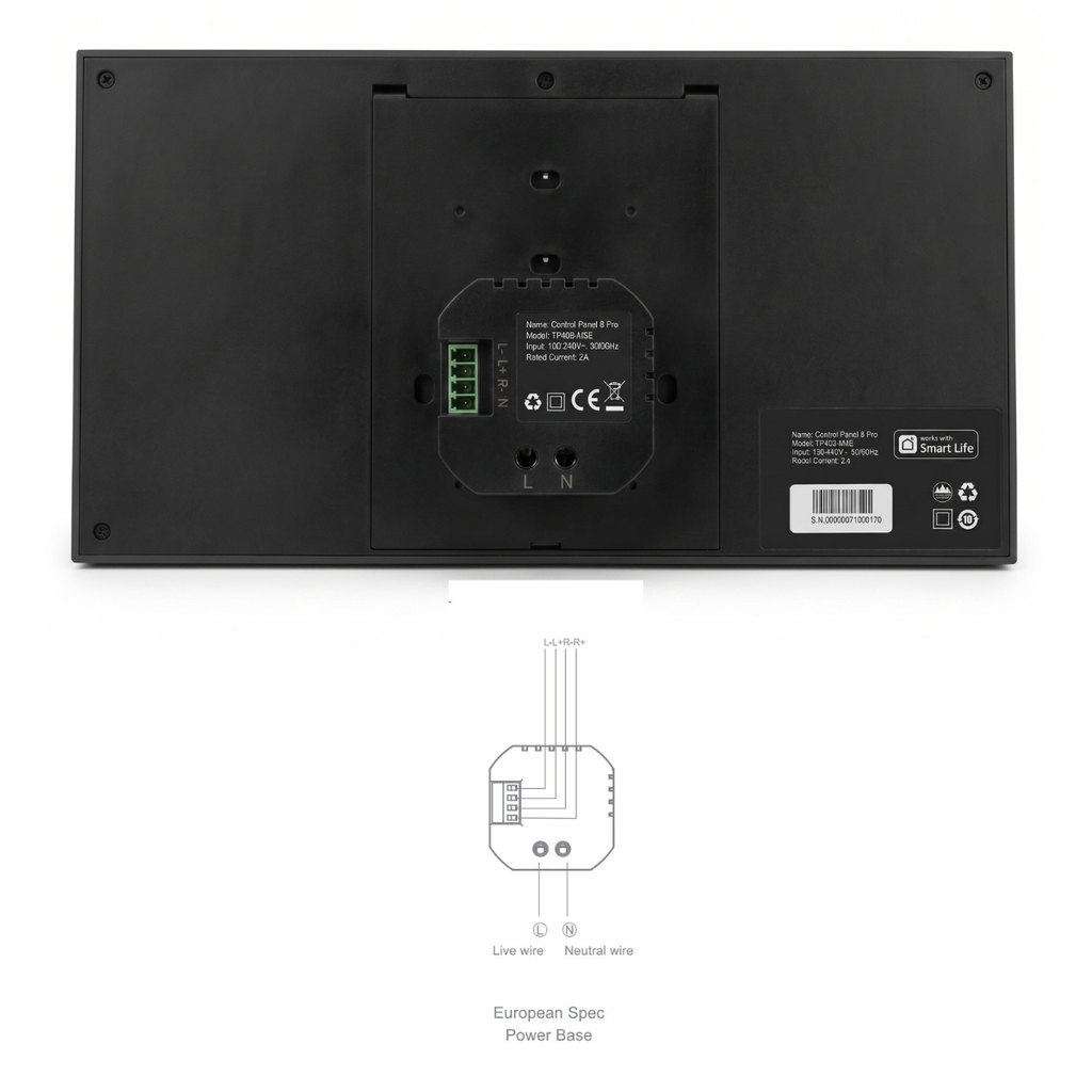 لوحة تحكم منزل ذكي 8 بوصة مع بوابة Zigbee/BLE وصوت أليكسا