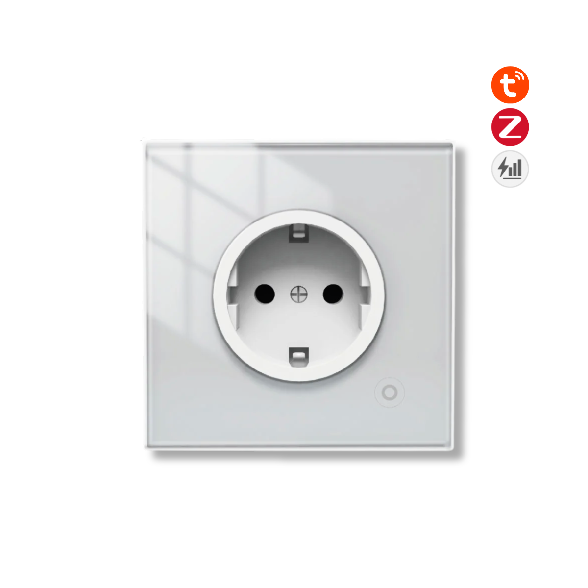 مقبس ذكي 16A مراقبة طاقة نظام ZIGBEE- تصميم اوربي متوافق مع Tuya و Smart Life