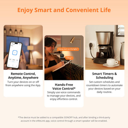 سونوف iPlug قابس ذكي متوافق مع Zigbee | سلسلة S60 (النوع البريطاني Type G)