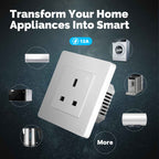 MOES Smart ZigBee 13A Wall Socket with Energy Monitoring - Tuya or Smart Life App