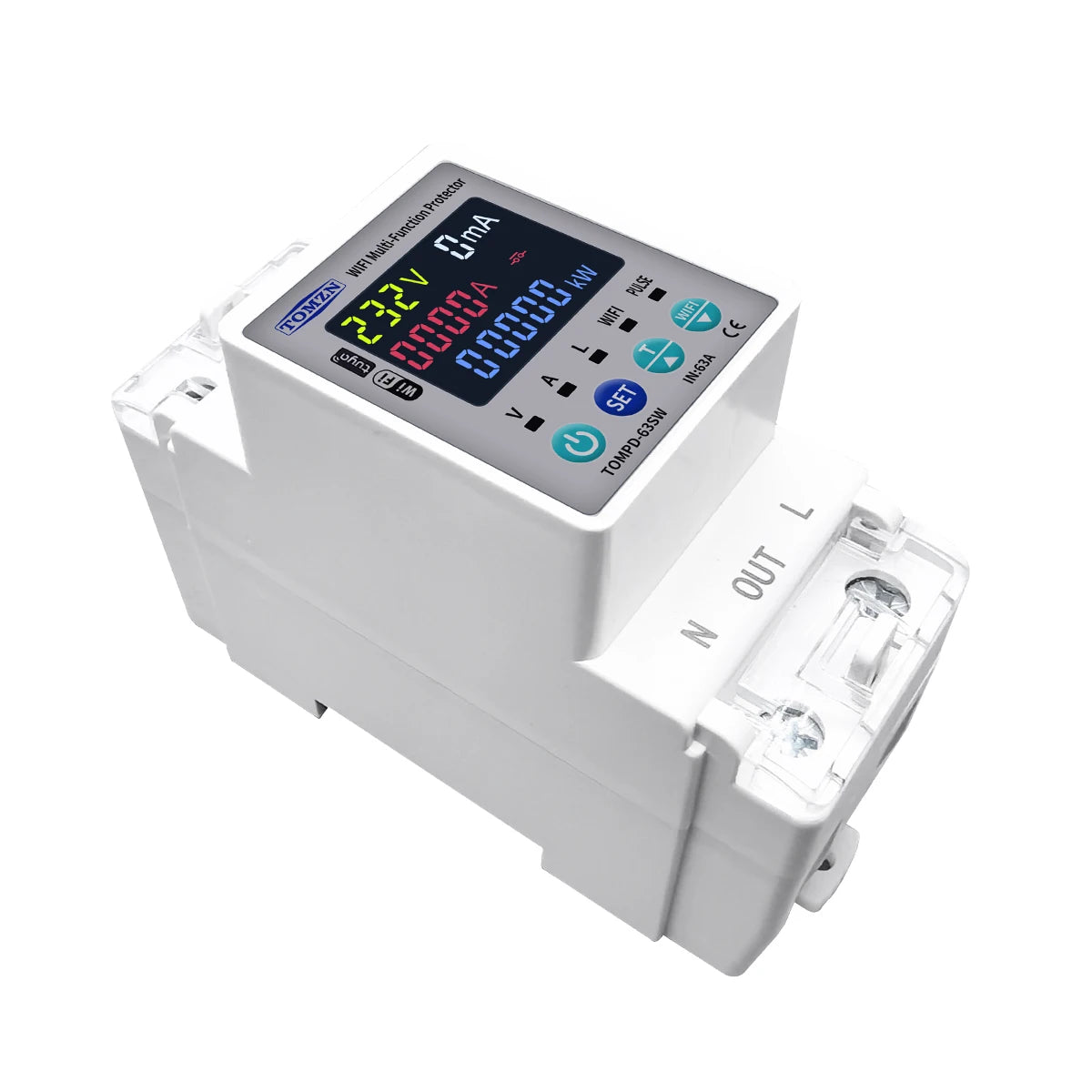 TOMZN TOMPD-63SW 63A: منظور مائل بخلفية بيضاء