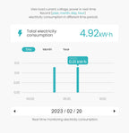 TOSMR1 app electricity consumption history — manufacturer illustration