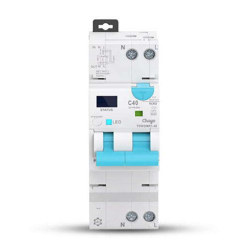 TOSMR1 40A Type AC Wi-Fi RCBO — original front product image with transparent background
