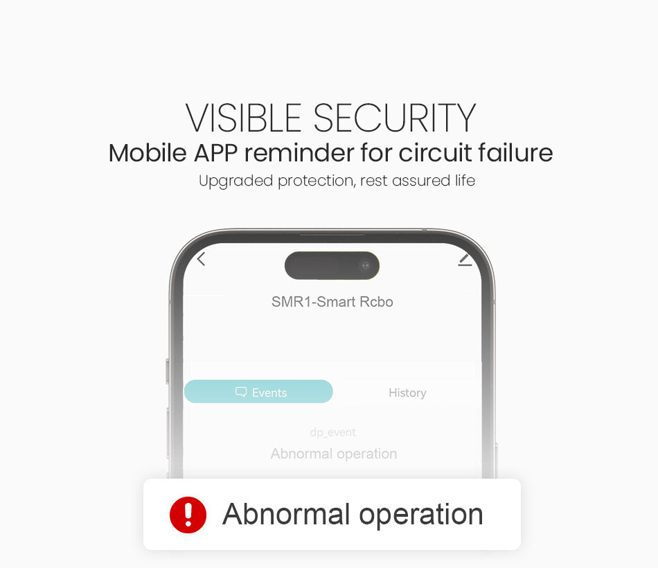 TOSMR1 circuit-status notification example in the mobile app