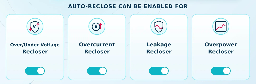 TOSMR1 configurable reclosing controls — manufacturer illustration