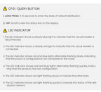 TOSMR1 configuration button and LED status — manufacturer guide