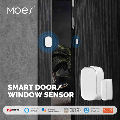 مستشعر الأبواب والنوافذ الذكي Tuya Zigbee من MOES