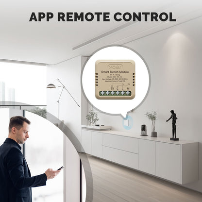 مفتاح التحكم الذكي Moes Wi-Fi - متوافق مع Tuya و Smart Life بـ 1 أو 2 أو 3 أو 4 مخارج
