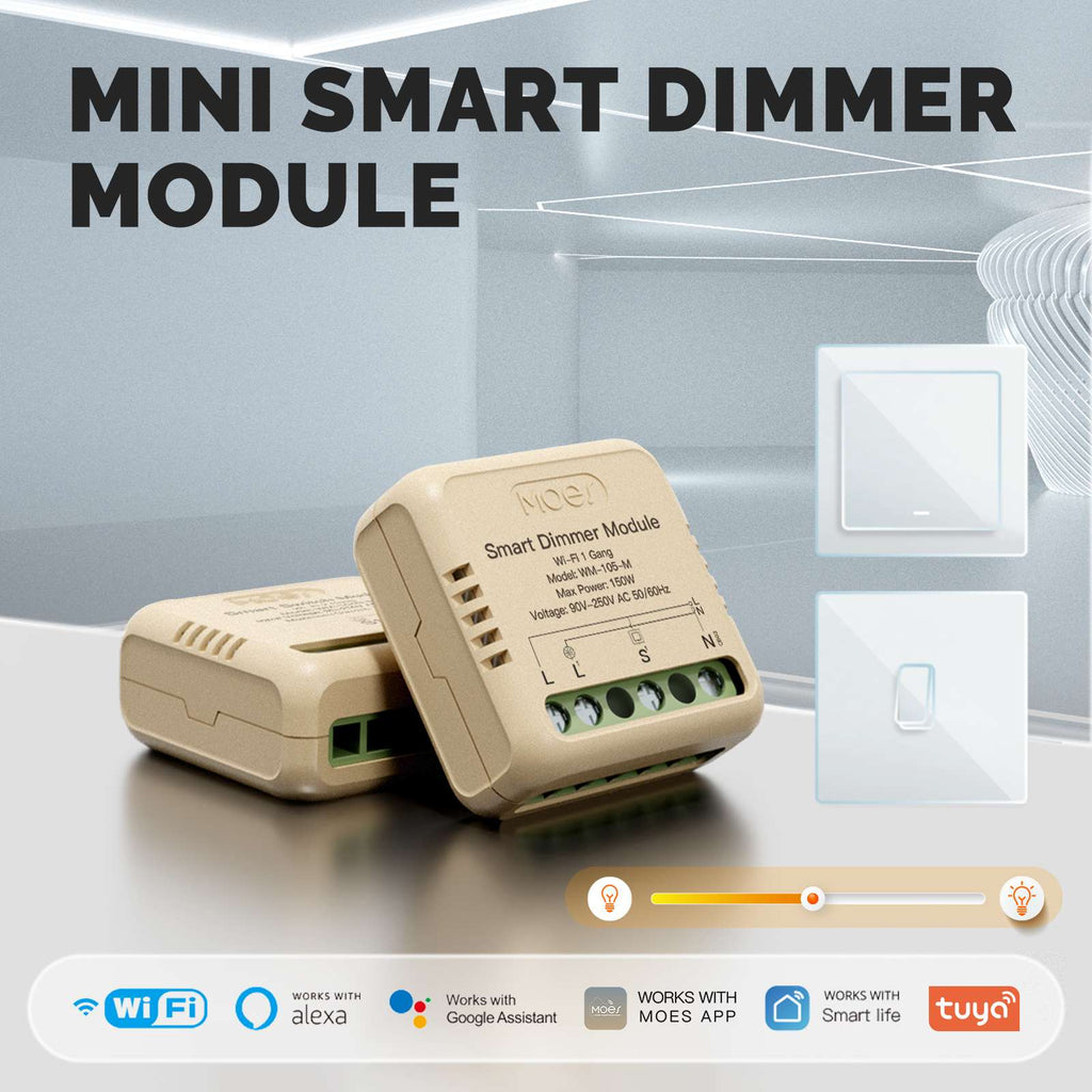 Smart Hidden Dimmer Switch Wi-Fi System - Tuya-Smart Life App