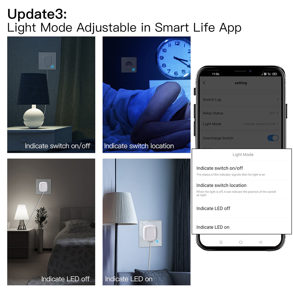 مەقسەمێکی زیرەکی 16A بە سیستەمی چاودێری وزەی WIFI - گونجاو لەگەڵ Tuya و Smart Life