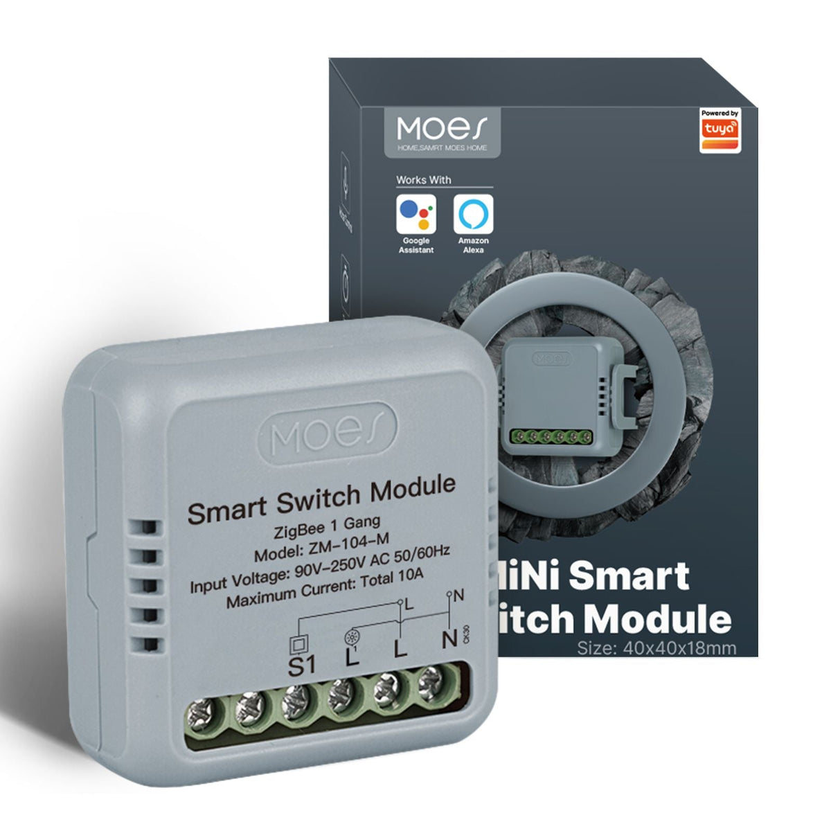 مۆدیولی سویچی زیرەکی ZigBee بۆ سویچە شاراوەکان، ئەپڵیکەیشنی Tuya | MOES ZigBee Smart Switch Module