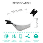 Smart human presence and motion detection ceiling sensor with mmWave radar and PIR technology, Zigbee compatible.