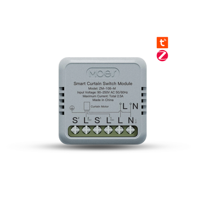 وحدة مفتاح ستائر ذكية Zigbee (Mini) – تحكم عبر التطبيق + تحكم صوتي